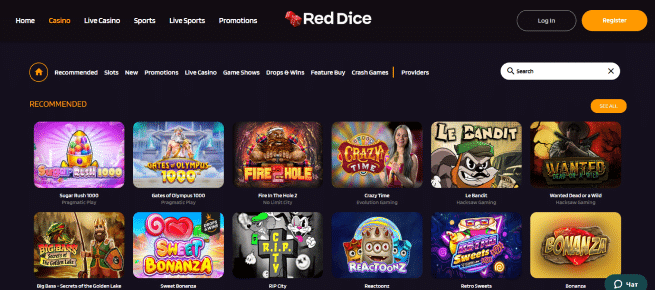 Red Dice casino spellen zijn niet super uitgebreid